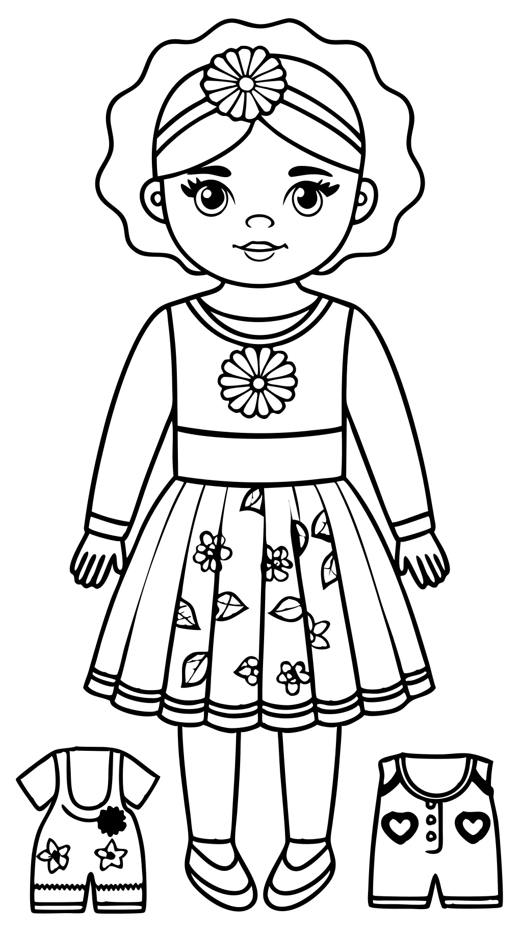 coloring pages of paper dolls